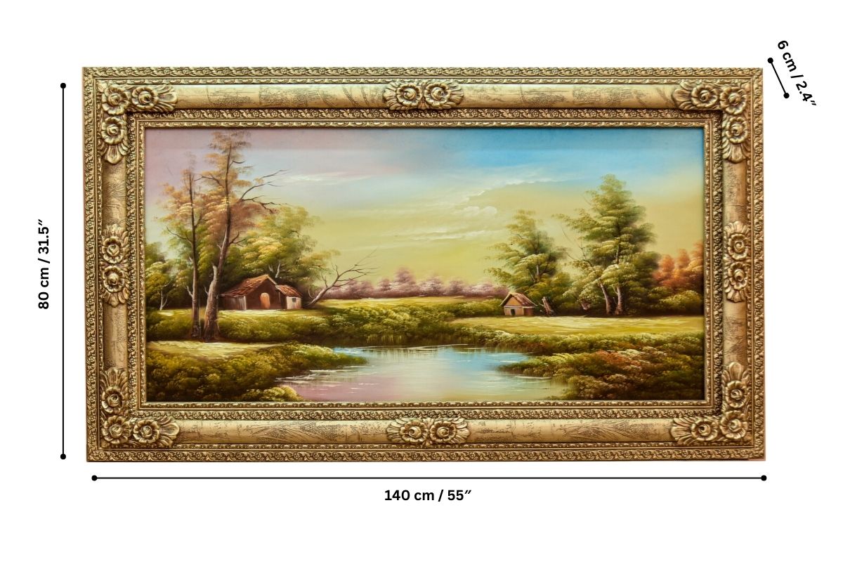 Tranquil Countryside Artwork Home Decor Wall Art High Quality Framed Painting