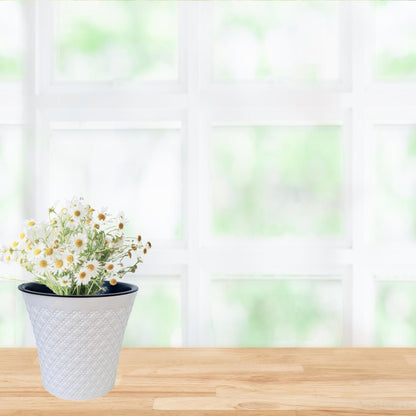 2 Litre Modern Round Shape Flower Pots Plant Pot Indoor Outdoor