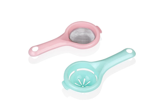 Tea Strainer + Egg Separator with handle