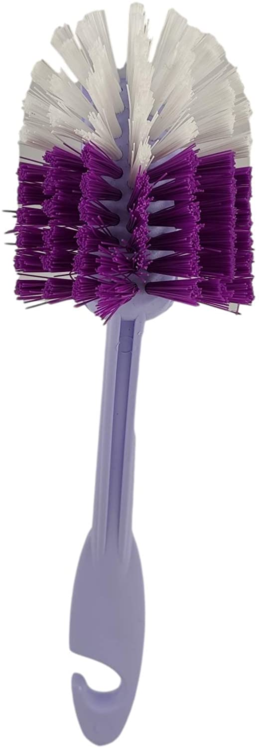 3 Dish & pan Scrubbing Brushes, Sink Brush with Hanger for Kitchen & Bathrooms