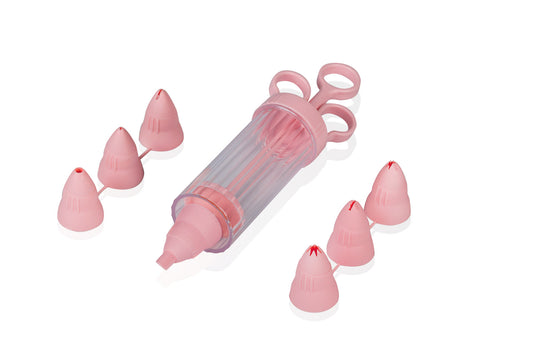 Icing Piping Set of 7 Icing Syringe and Nozzles Cake Decorating