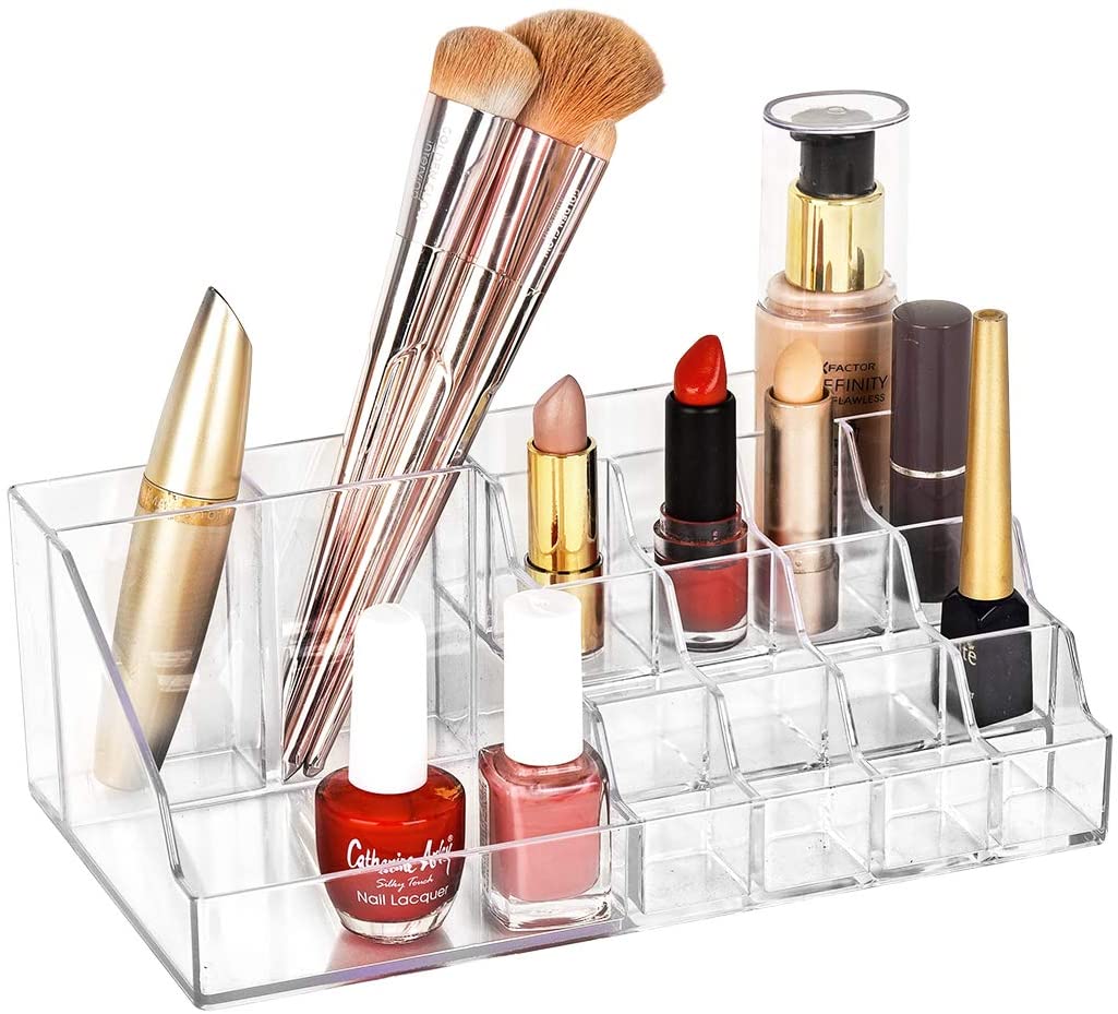 Cosmetic Organizer Acrylic Makeup Drawer Holder Jewelry Case Box Storage Clear