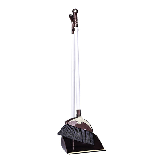 Long Handled Dustpan and Brush Set Sweeping Broom Light Weight Indoor & Outdoor