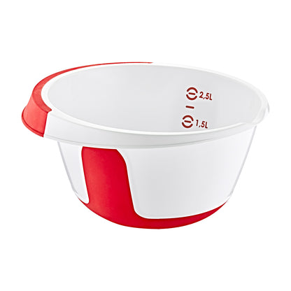 2.5 Litre Graded mixer bowl with Lid - Double Colored