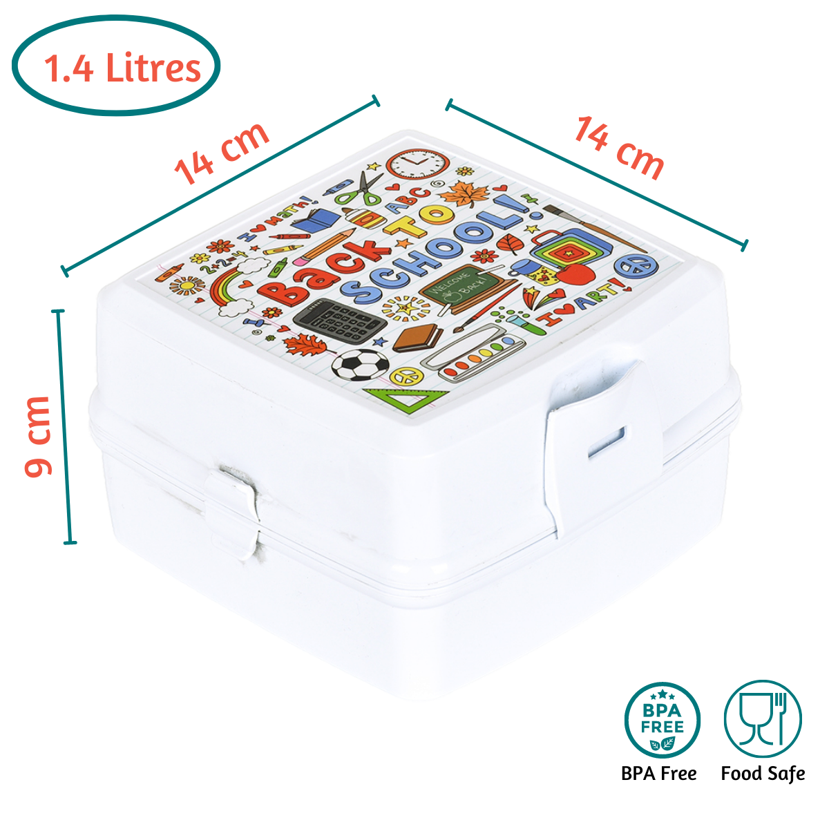 2 Layers Lunch Box Spoon Fork Dinnerware Bento Box Set Food Storage