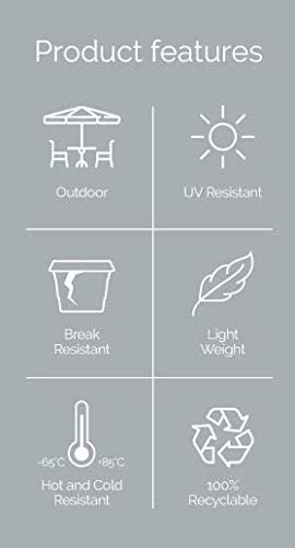 Set of 2 Diamond Shape Round Plant Pot 5.6L for Indoor and Outdoor