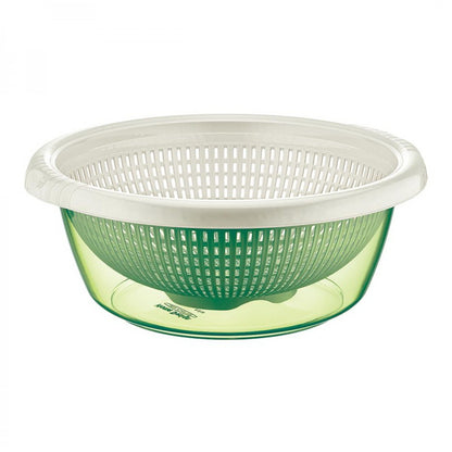 (4.2 LT) Plastic Detachable Colander Strainer Rice,Veg, fruits Washing Basket