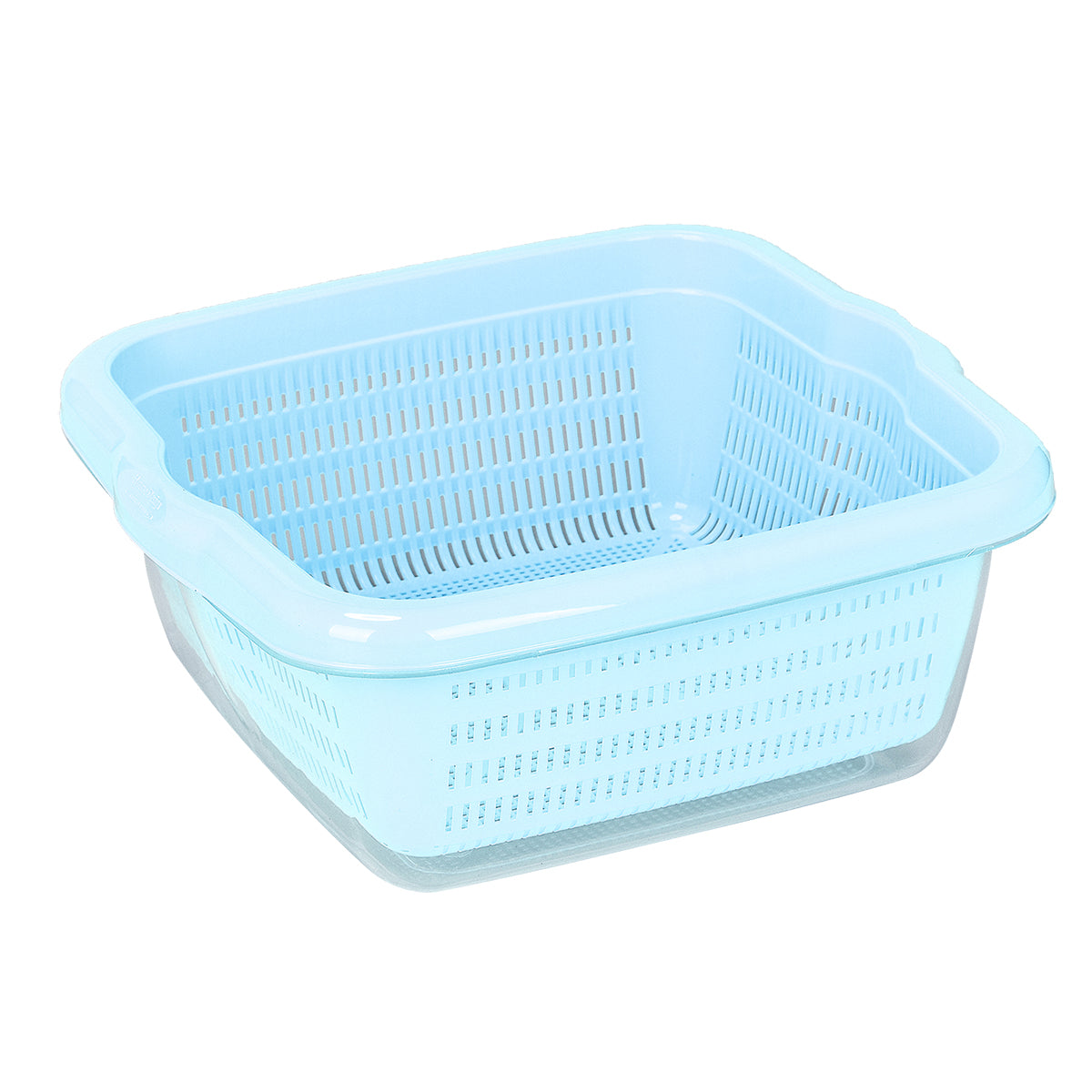 (7 LT) Plastic Strainer Rice,Veg, fruits Washing Basket, Detachable Colanders