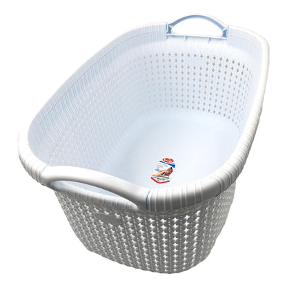 35 Litre Stylish Knit Design Laundry Baskets, Washing Baskets, Clothes Storage.