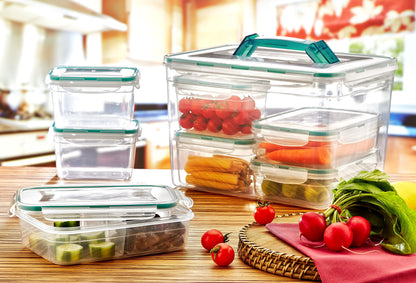 16.8 LT Food Storage Containers Set of 8 Airtight Plastic Containers with Lids