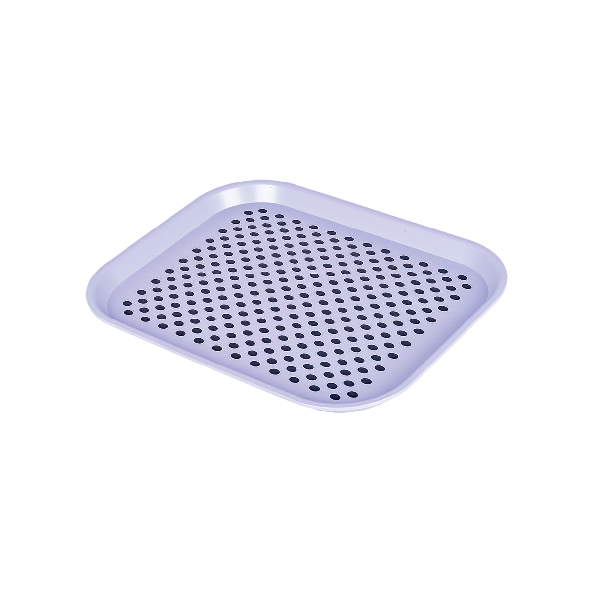 Set of 2 Anti Slip Serving Tray Non Slip Rubber Grip Surface and Bottom
