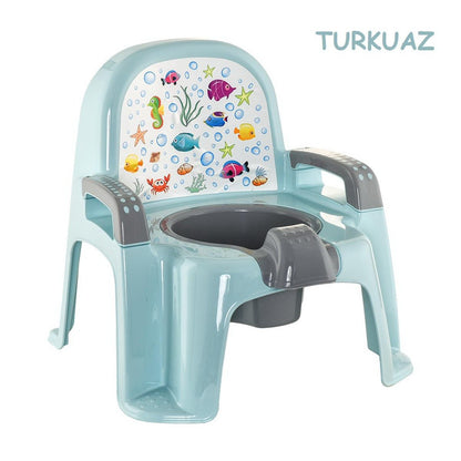 Colorful Potty Training Chair Seat Toilet with handle for Child Toddler Baby Fun
