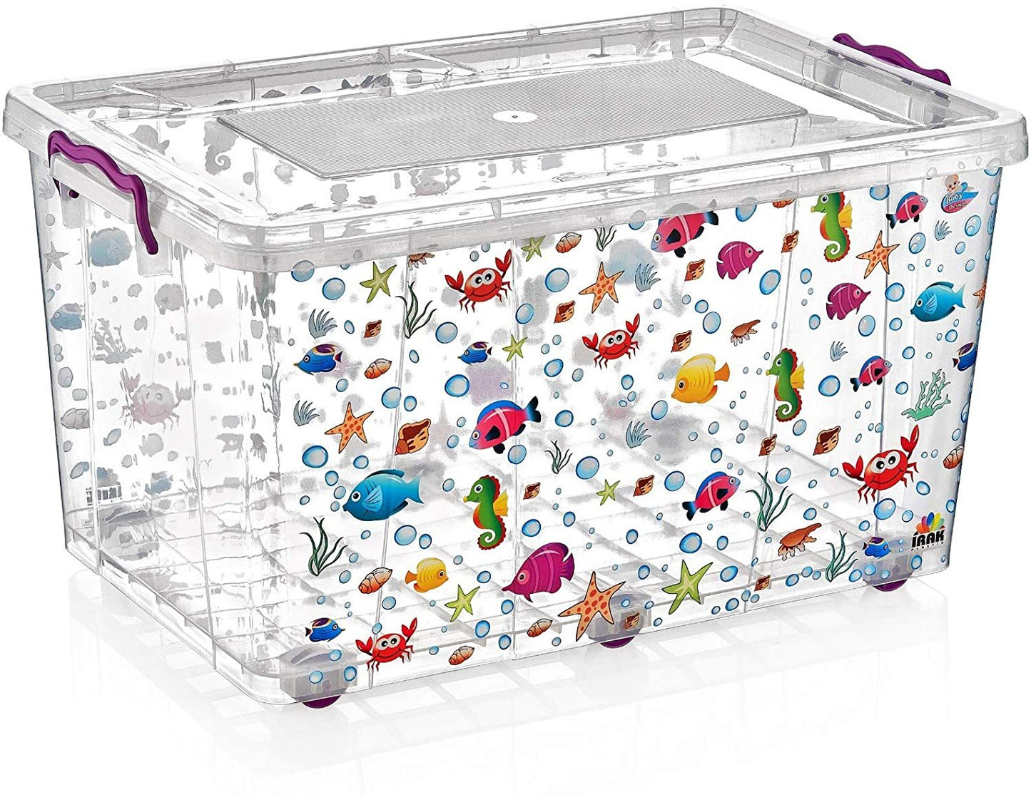 Storage Box container box with Lid and wheels