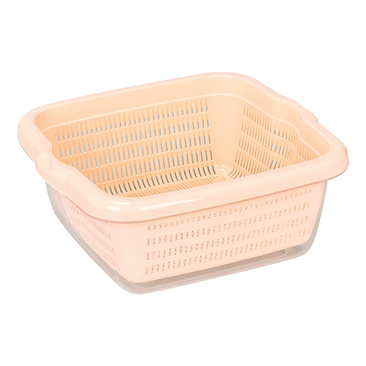 (7 LT) Plastic Strainer Rice,Veg, fruits Washing Basket, Detachable Colanders