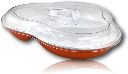 4 Compartment Candy and Nut Serving Container With Lid Serving Food Tray