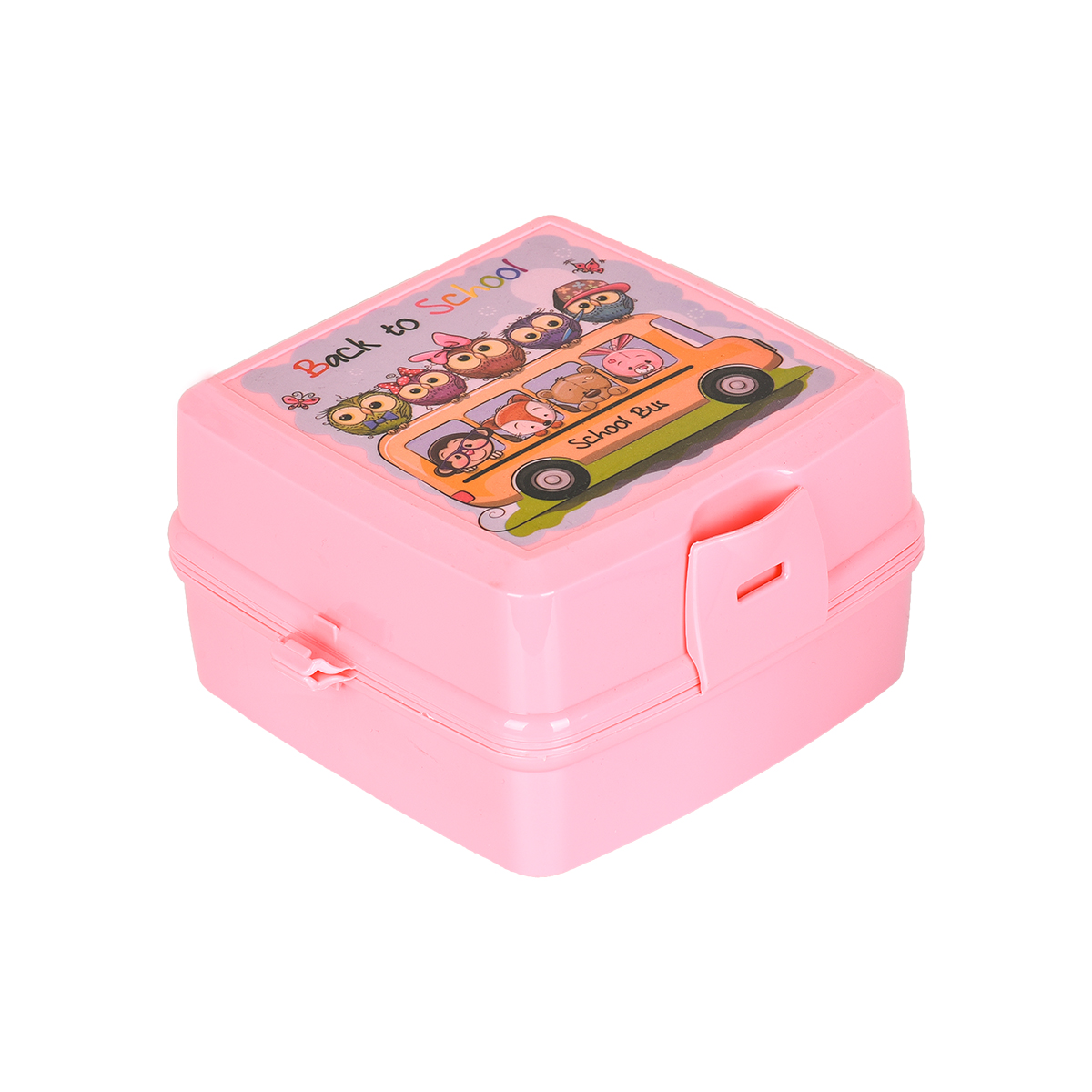 2 Layers Lunch Box Spoon Fork Dinnerware Bento Box Set Food Storage