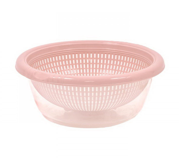 (4.2 LT) Plastic Detachable Colander Strainer Rice,Veg, fruits Washing Basket