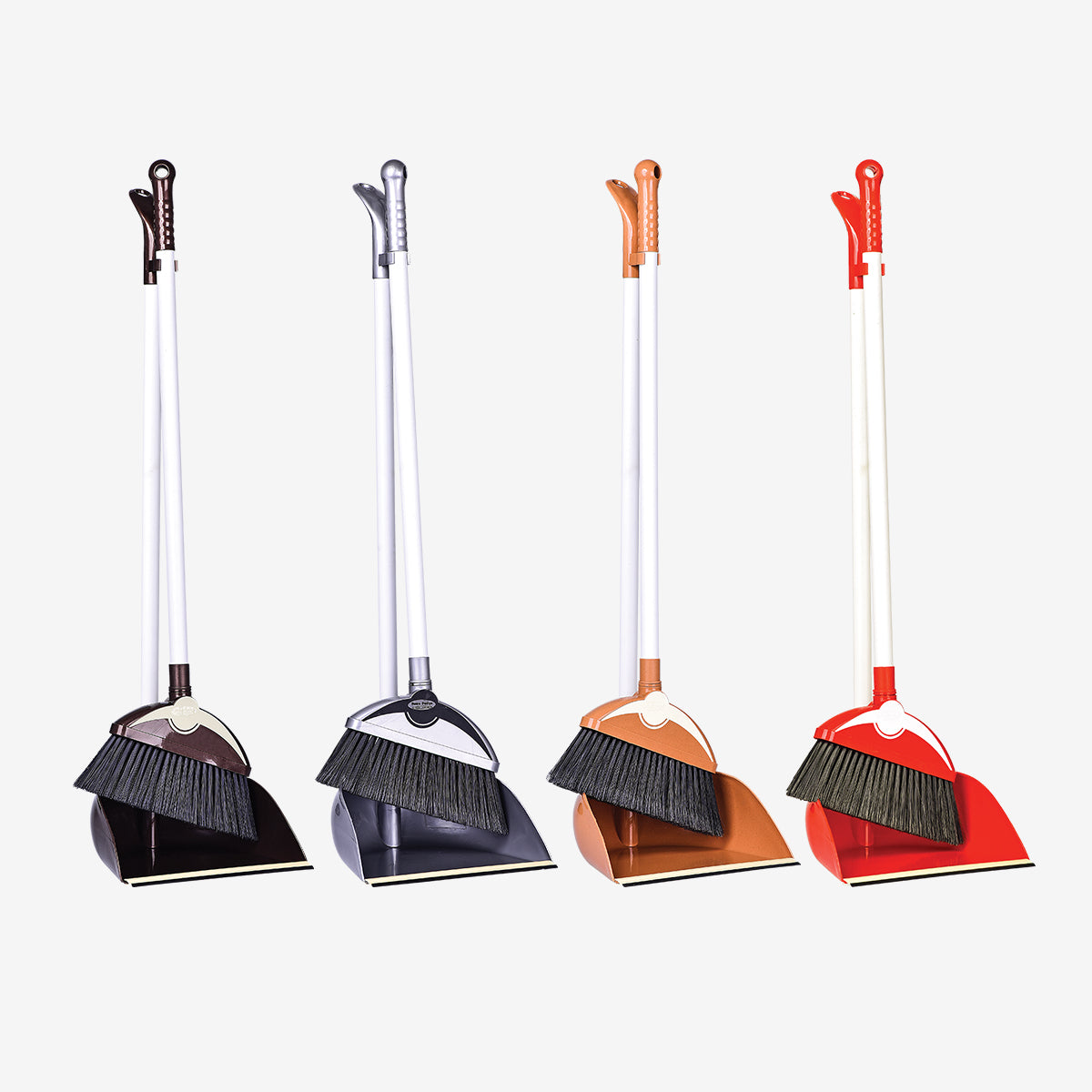 Long Handled Dustpan and Brush Set Sweeping Broom Light Weight Indoor & Outdoor