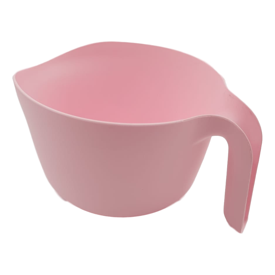 Plastic Kitchen Mixing Bowl with Non-Slip Base and Handle Mixer Cup