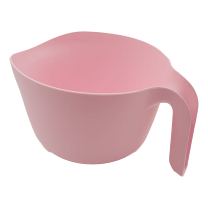 Plastic Kitchen Mixing Bowl with Non-Slip Base and Handle Mixer Cup