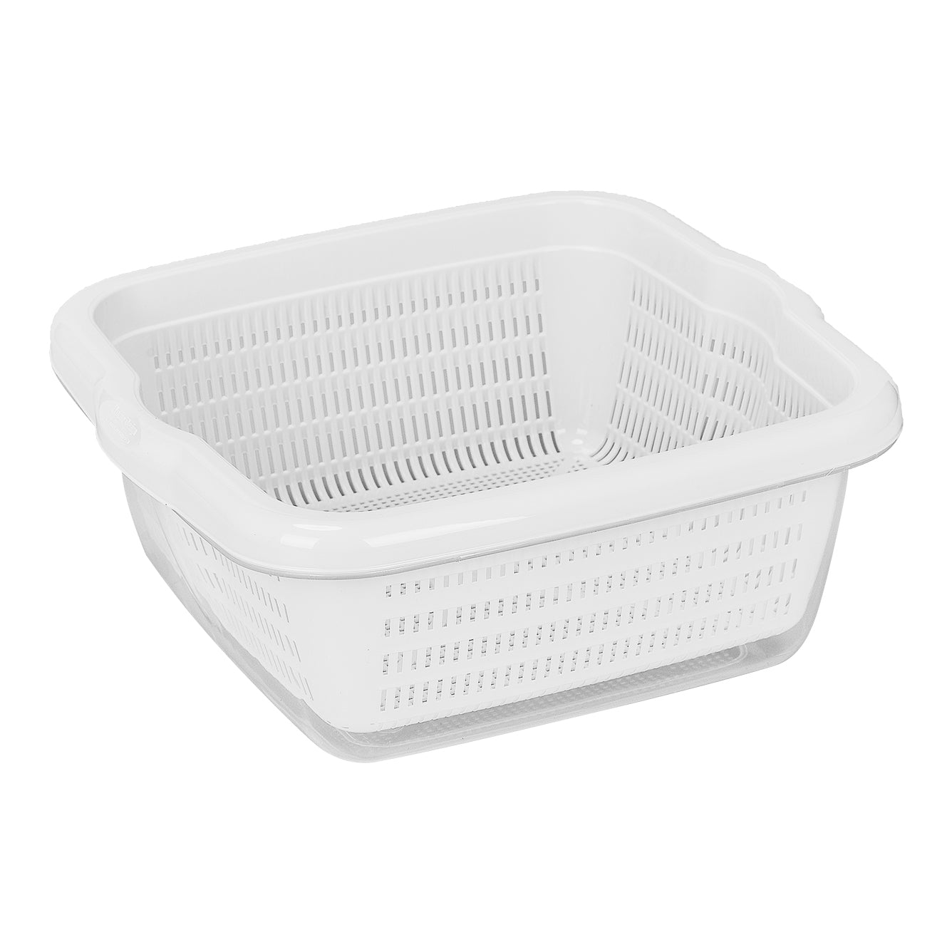 (7 LT) Plastic Strainer Rice,Veg, fruits Washing Basket, Detachable Colanders