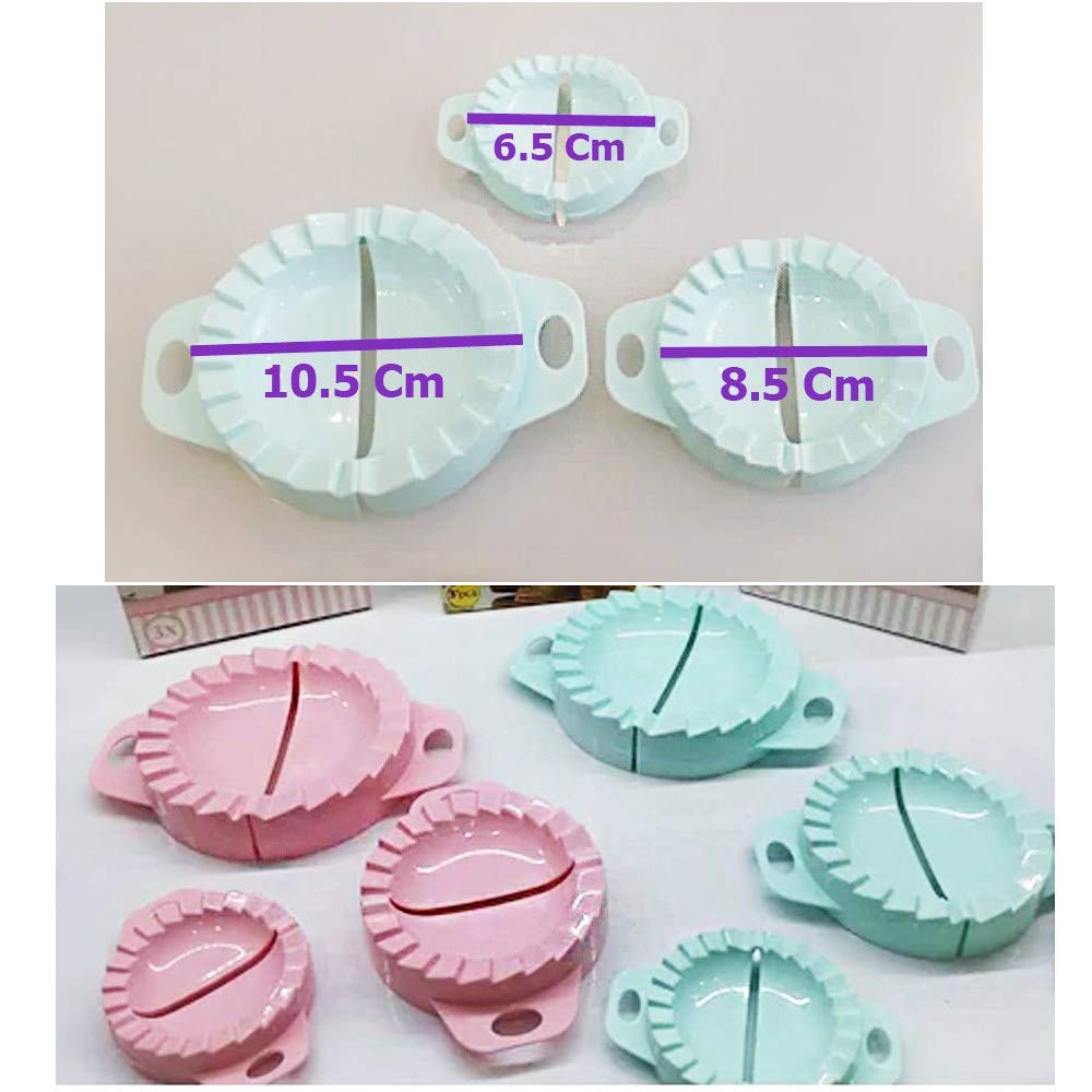 3 Dumpling Molds Pastry Press Dough Dimsum Maker Set Empanada Mold Pie Pastry