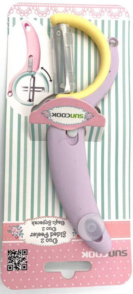 (pack of 2) Two Sided Duo Potato Peeler Fruit Vegetable