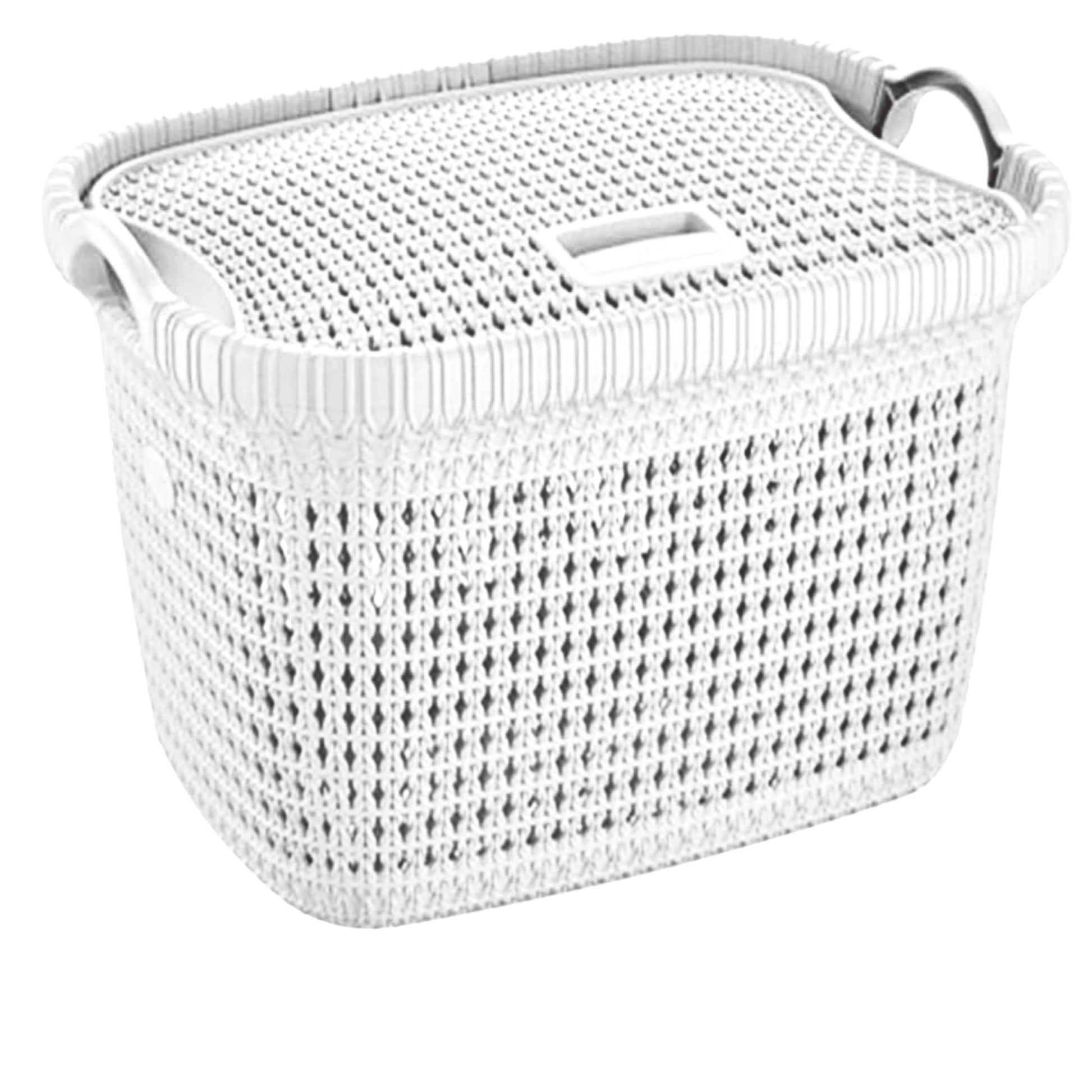 white laundry basket