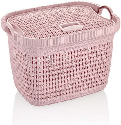 pink laundry hamper