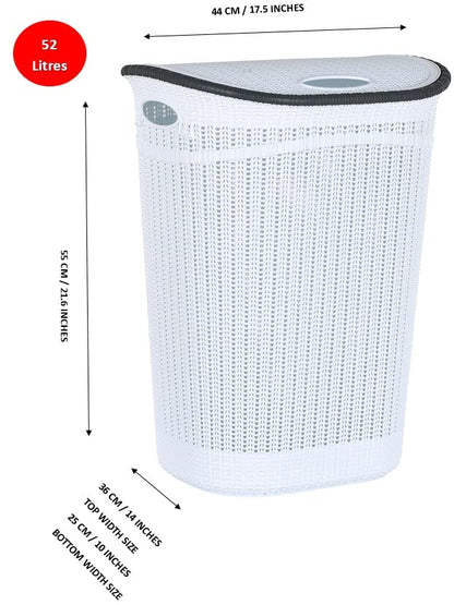 Large Laundry Basket Storage Hamper organiser Washing Clothes Rattan Style Bin