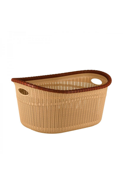 35 Litre Laundry Basket Storage Hamper organiser Washing Clothes Rattan Style