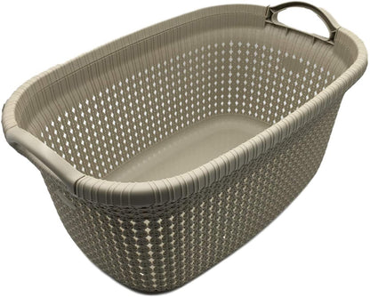 35 Litre Stylish Knit Design Laundry Baskets, Washing Baskets, Clothes Storage.