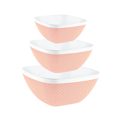 Set of 3 Snack Bowl, Strong Plastic Serving Food Safe Great for Serving Sauces,Pop corn,Dips, & much