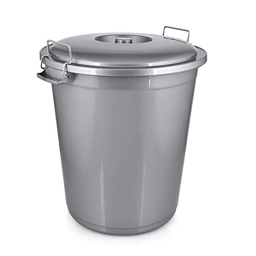 70L Outdoor Garden Bin Heavy Duty with Metal Locks Garden, Kitchen, Animal Feed