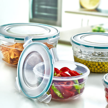 SET of 3 (2.3 LT) Round Deep Food Storage Container