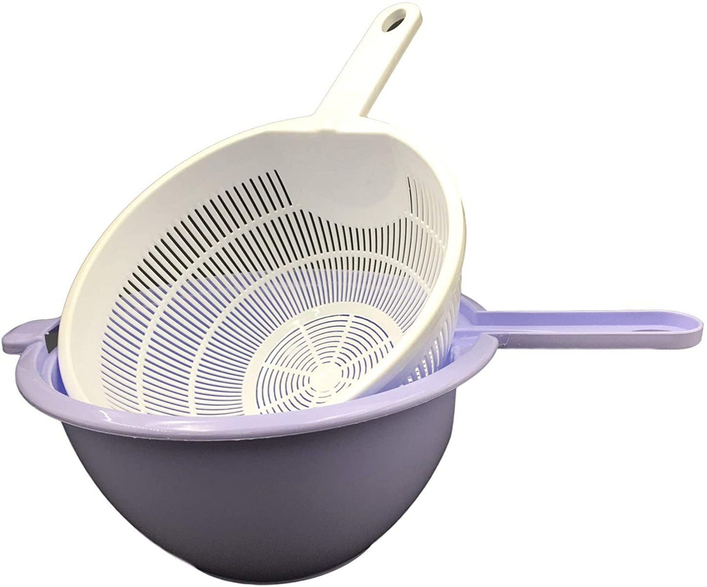 2 in 1 Double Handle Rice Wash Strainer Bowl,Colanders,sieve Vegetables basket