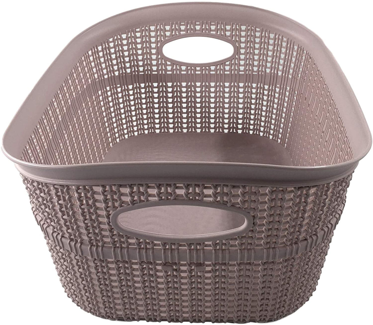 Set of 2 Rattan Laundry Storage 10L, Towel Basket Medium Rectangular