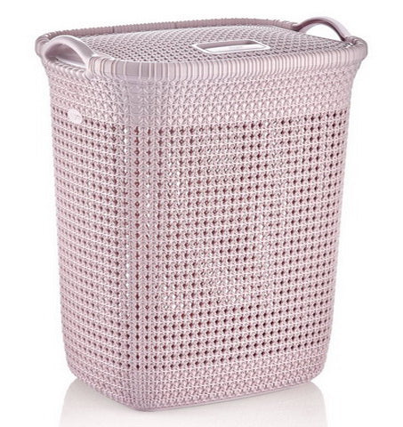 Laundry Basket Wash Basket for Laundry with lid and handle Rattan Design