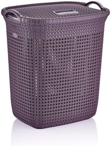 Laundry Basket Wash Basket for Laundry with lid and handle Rattan Design