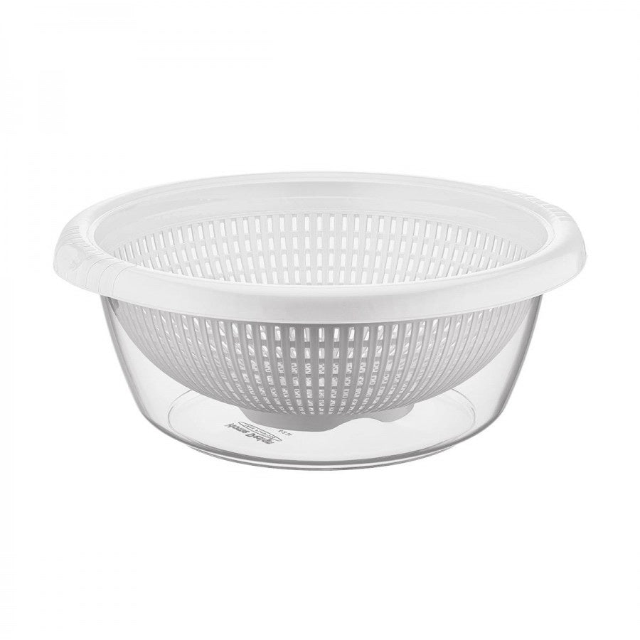 (4.2 LT) Plastic Detachable Colander Strainer Rice,Veg, fruits Washing Basket